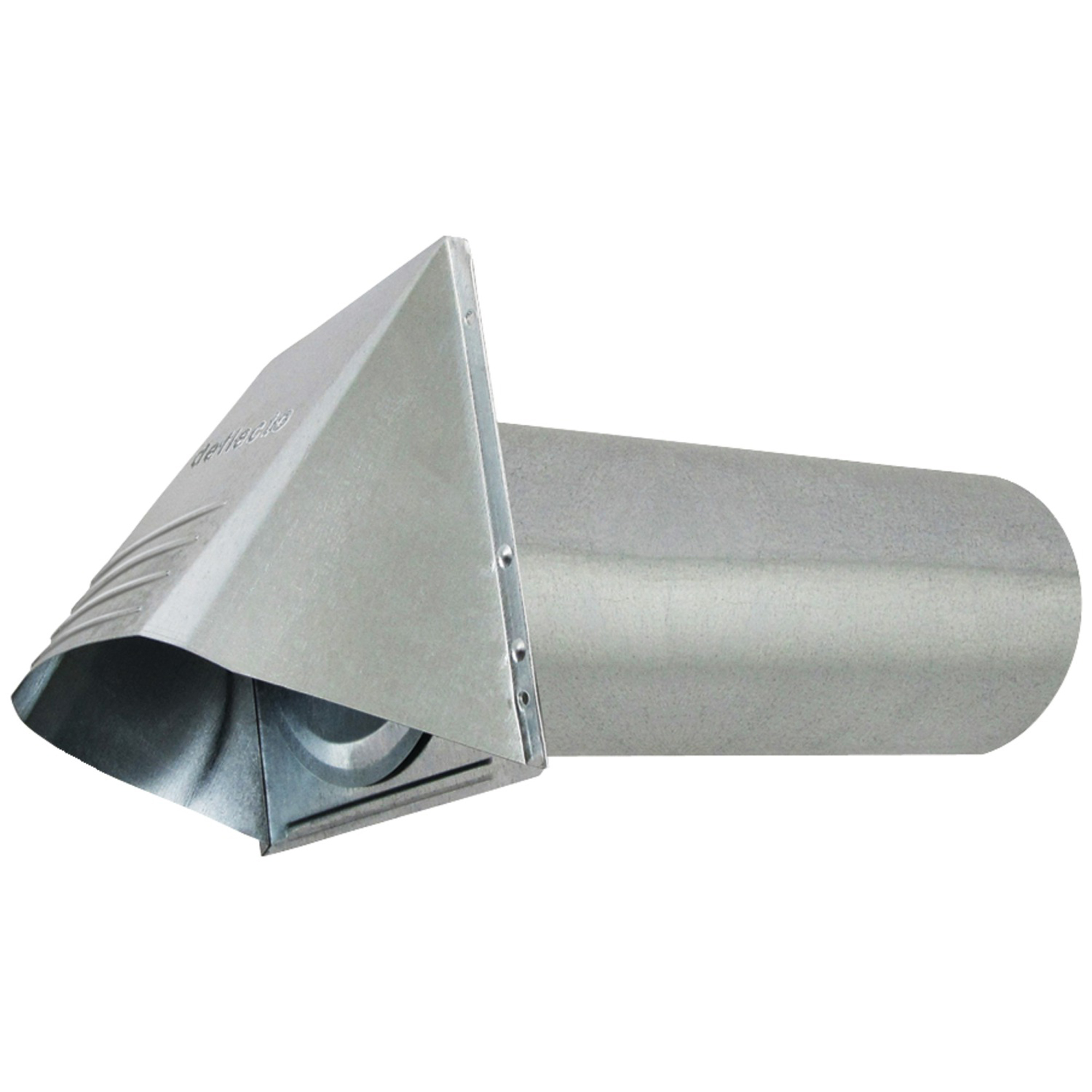 Deflecto, Wide-Mouth Galvanized Vent Hood, 4in., Material Galvanized Steel, Model# GVH4